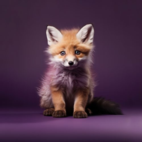 Fox Cub - An AI-inspired Fine-Art Print & Embellished Fine-Art Print by Gary Hyland and exclusively available in 4 sizes from Otherwurlde.com.