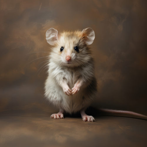 Fieldmouse Pup - An AI-inspired Fine-Art Print & Embellished Fine-Art Print by Gary Hyland and exclusively available in 4 sizes from Otherwurlde.com.