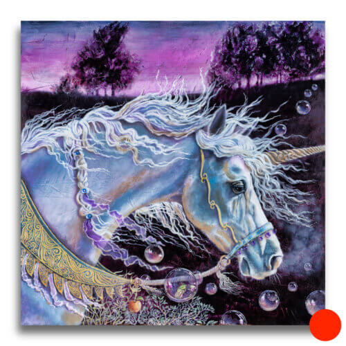 Innocence ReForged, painted by renowned UK fantasy artist Ann Richmond, is a captivating piece of fantasy art featuring a Unicorn during a dramatic purple sunset. Part of the Otherwurlde Collection—and created in collaboration with writer Gary Hyland—the piece transports viewers into a magical realm where armoured animals and evocative narratives come to life. Offered as affordable art with story, collectors can choose between the original artwork and an exclusive range of fine-art prints. Discover the enchantment at Otherwurlde.com.