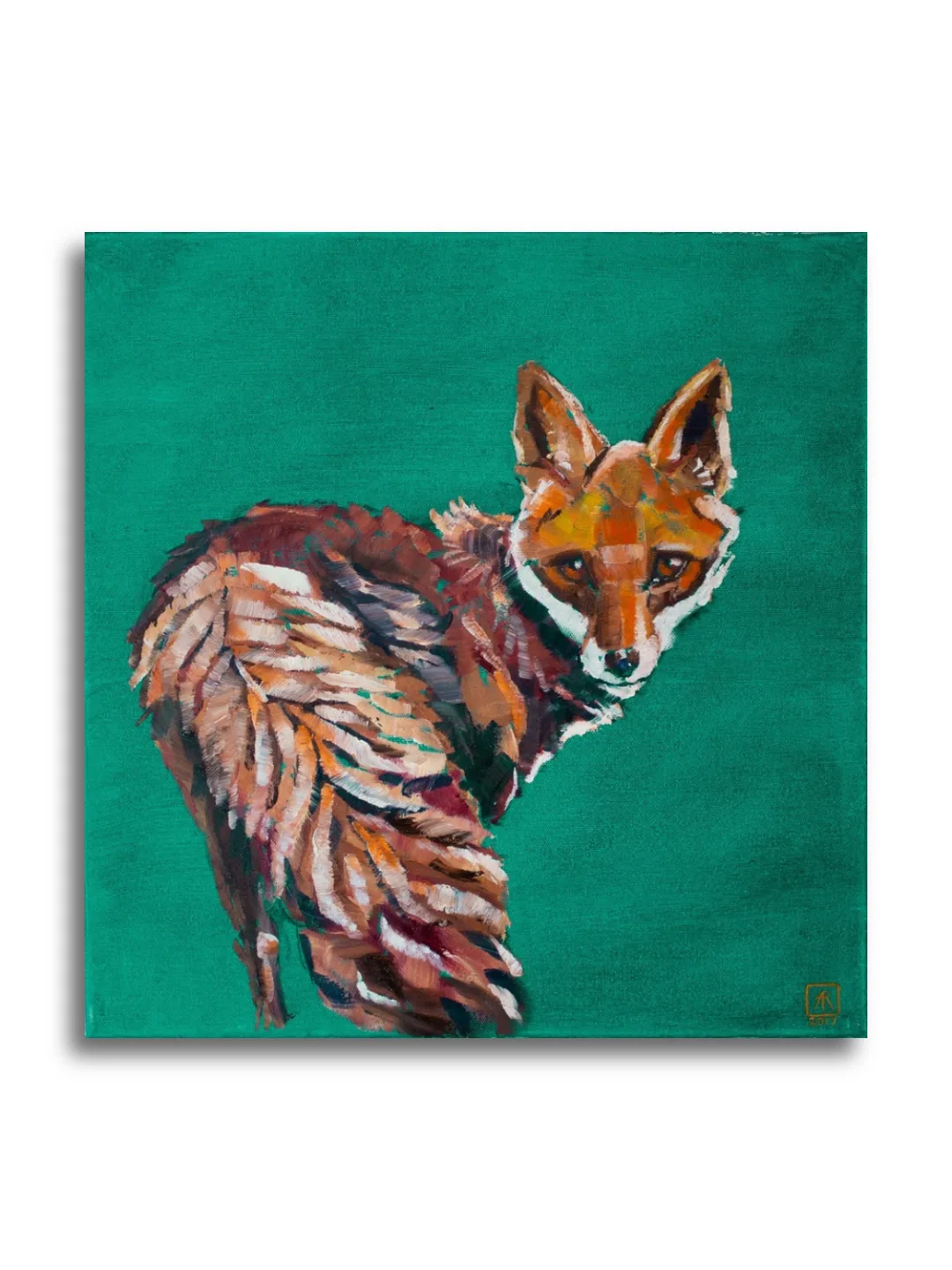 Green Fox (Oil)