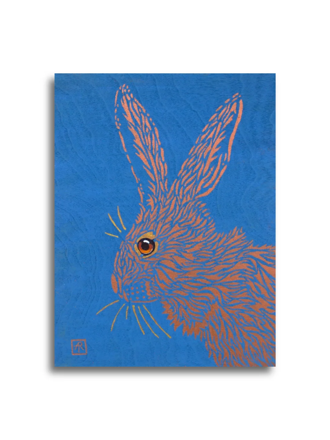 Leveret #2 by Ann Richmond - A stunning, Original stencilled artwork featuring a Leveret. Painted in the artist's unique style... Framing available.