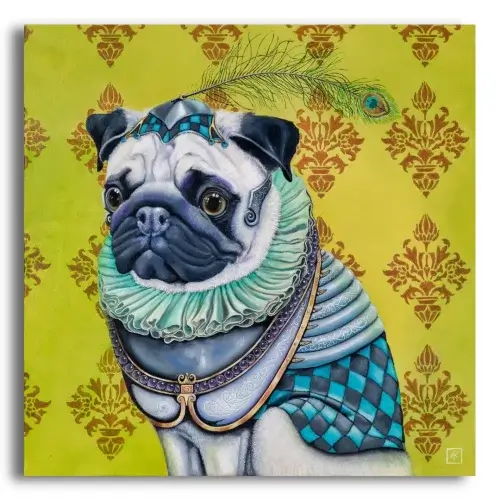 Count Pugsley by Ann Richmond - A beautiful Fine-Art Print of a steampunk'd Pug Dog. Limited inventory remains in our Print Sale...