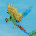 The Gossamer Thread, painted by renowned UK fantasy artist Ann Richmond, is a mysterious, ethereal artwork featuring a dryad guiding her lionfish companion down to the sea. Part of the Otherwurlde Collection—and created in collaboration with writer Gary Hyland—the piece transports viewers into a magical realm where armoured animals and evocative narratives come to life. Offered as affordable art with story, collectors can choose between the original artwork and an exclusive range of fine-art prints. Discover the enchantment at Otherwurlde.com.