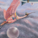 Life's a Breeze, painted by renowned UK fantasy artist Ann Richmond, is a stunning and enigmatic piece of fantasy art featuring an airborne hammerhead shark carrying a lemur to a new destination... Part of the Otherwurlde Collection—and created in collaboration with writer Gary Hyland—the piece transports viewers into a magical realm where armoured animals and evocative narratives come to life. Offered as affordable art with story, collectors can choose between the original artwork and an exclusive range of fine-art prints. Discover the enchantment at Otherwurlde.com.