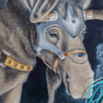 Everyday Miracles... painted by renowned UK fantasy artist Ann Richmond, is a beautiful and mysterious piece of fantasy art featuring a disparate group of animals witnessing Siamese fighting fish floating into the night sky... Part of the Otherwurlde Collection—and created in collaboration with writer Gary Hyland—the piece transports viewers into a magical realm where armoured animals and evocative narratives come to life. Offered as affordable art with story, collectors can choose between the original artwork and an exclusive range of fine-art prints. Discover the enchantment at Otherwurlde.com.