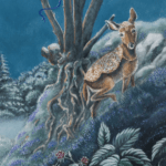 Moon Dancer, painted by renowned UK fantasy artist Ann Richmond, is a beautiful and mystical piece of fantasy art featuring a graceful hare dancing beneath an ethereally glowing moon. Part of the Otherwurlde Collection—and created in collaboration with writer Gary Hyland—the piece transports viewers into a magical realm where armoured animals and evocative narratives come to life. Offered as affordable art with story, collectors can choose between the original artwork and an exclusive range of fine-art prints. Discover the enchantment at Otherwurlde.com.