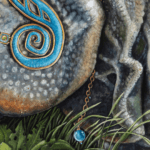 For Every Lock... painted by renowned UK fantasy artist Ann Richmond, is an enigmatic and beautiful piece of fantasy art featuring a Javan Rhino accompanied by other animals native to Java. Part of the Otherwurlde Collection—and created in collaboration with writer Gary Hyland—the piece transports viewers into a magical realm where armoured animals and evocative narratives come to life. Offered as affordable art with story, collectors can choose between the original artwork and an exclusive range of fine-art prints. Discover the enchantment at Otherwurlde.com.