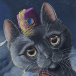 Mystic Mog, painted by renowned UK fantasy artist Ann Richmond, is a mysterious and charming piece of fantasy art featuring a fortune-telling Black Cat who may not be as clever as she thinks! Part of the Otherwurlde Collection—and created in collaboration with writer Gary Hyland—the piece transports viewers into a magical realm where armoured animals and evocative narratives come to life. Offered as affordable art with story, collectors can choose between the original artwork and an exclusive range of fine-art prints. Discover the enchantment at Otherwurlde.com.