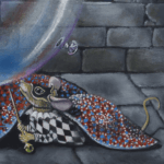 Mystic Mog, painted by renowned UK fantasy artist Ann Richmond, is a mysterious and charming piece of fantasy art featuring a fortune-telling Black Cat who may not be as clever as she thinks! Part of the Otherwurlde Collection—and created in collaboration with writer Gary Hyland—the piece transports viewers into a magical realm where armoured animals and evocative narratives come to life. Offered as affordable art with story, collectors can choose between the original artwork and an exclusive range of fine-art prints. Discover the enchantment at Otherwurlde.com.