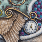 Forget-Me-Not, painted by renowned UK fantasy artist Ann Richmond, is a mysterious and endearing piece of fantasy art featuring a dodo and companion towing a nautilus shell filled with the “lost secrets” of the world. Part of the Otherwurlde Collection—and created in collaboration with writer Gary Hyland—the piece transports viewers into a magical realm where armoured animals and evocative narratives come to life. Offered as affordable art with story, collectors can choose between the original artwork and an exclusive range of fine-art prints. Discover the enchantment at Otherwurlde.com.