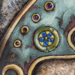 Forget-Me-Not, painted by renowned UK fantasy artist Ann Richmond, is a mysterious and endearing piece of fantasy art featuring a dodo and companion towing a nautilus shell filled with the “lost secrets” of the world. Part of the Otherwurlde Collection—and created in collaboration with writer Gary Hyland—the piece transports viewers into a magical realm where armoured animals and evocative narratives come to life. Offered as affordable art with story, collectors can choose between the original artwork and an exclusive range of fine-art prints. Discover the enchantment at Otherwurlde.com.