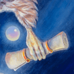 Midnight Messenger, painted by renowned UK fantasy artist Ann Richmond, is an ethereal and inspirational piece of fantasy art featuring a red kite and hedgehog on a mission... Part of the Otherwurlde Collection—and created in collaboration with writer Gary Hyland—the piece transports viewers into a magical realm where armoured animals and evocative narratives come to life. Offered as affordable art with story, collectors can choose between the original artwork and an exclusive range of fine-art prints. Discover the enchantment at Otherwurlde.com.