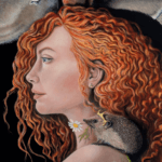 Enlightenment, painted by renowned UK fantasy artist Ann Richmond, is a dreamlike and inspirational piece of fantasy art featuring a dryad and her companions as she receives wisdom from a bee. Part of the Otherwurlde Collection—and created in collaboration with writer Gary Hyland—the piece transports viewers into a magical realm where armoured animals and evocative narratives come to life. Offered as affordable art with story, collectors can choose between the original artwork and an exclusive range of fine-art prints. Discover the enchantment at Otherwurlde.com.