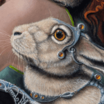 Enlightenment, painted by renowned UK fantasy artist Ann Richmond, is a dreamlike and inspirational piece of fantasy art featuring a dryad and her companions as she receives wisdom from a bee. Part of the Otherwurlde Collection—and created in collaboration with writer Gary Hyland—the piece transports viewers into a magical realm where armoured animals and evocative narratives come to life. Offered as affordable art with story, collectors can choose between the original artwork and an exclusive range of fine-art prints. Discover the enchantment at Otherwurlde.com.