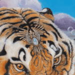 A Great Leap Forward, painted by renowned UK fantasy artist Ann Richmond, is an inspirational and wondrous piece of fantasy art featuring a tiger racing along the beach to keep a special kite aloft. Part of the Otherwurlde Collection—and created in collaboration with writer Gary Hyland—the piece transports viewers into a magical realm where armoured animals and evocative narratives come to life. Offered as affordable art with story, collectors can choose between the original artwork and an exclusive range of fine-art prints. Discover the enchantment at Otherwurlde.com.