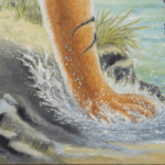 A Great Leap Forward, painted by renowned UK fantasy artist Ann Richmond, is an inspirational and wondrous piece of fantasy art featuring a tiger racing along the beach to keep a special kite aloft. Part of the Otherwurlde Collection—and created in collaboration with writer Gary Hyland—the piece transports viewers into a magical realm where armoured animals and evocative narratives come to life. Offered as affordable art with story, collectors can choose between the original artwork and an exclusive range of fine-art prints. Discover the enchantment at Otherwurlde.com.