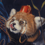 Dinner For One?, painted by renowned UK fantasy artist Ann Richmond, is a stunning and captivating piece of fantasy art featuring a greedy giant panda and his red panda companion who's eyeing dinner! Part of the Otherwurlde Collection—and created in collaboration with writer Gary Hyland—the piece transports viewers into a magical realm where armoured animals and evocative narratives come to life. Offered as affordable art with story, collectors can choose between the original artwork and an exclusive range of fine-art prints. Discover the enchantment at Otherwurlde.com.