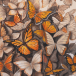 Arrival is the second painting in Ann Richmond's From Whispers to Wings triptych. The young woman, now more assured, finds the blue butterfly—a symbol of inspiration—on her shoulder, while a turban encircled by monarch butterflies reflects her inner contemplation. This piece, set in the magical Otherwurlde, conveys the beauty of recognising and considering one’s own insight. Part of the Otherwurlde Collection, this fantasy art limited edition piece—conceived by renowned UK fantasy artist Ann Richmond and writer Gary Hyland—transports viewers into a magical realm where armoured animals and evocative narratives come to life. Offered as affordable art with story, collectors can choose between the original artwork and an exclusive range of fine-art prints. Discover the enchantment at Otherwurlde.com.