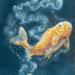 All That Glitters..., painted by renowned UK fantasy artist Ann Richmond, is a stunning and evocative piece of fantasy art featuring an otter in pursuit of golden carp, blissfully unaware of the 'real' treasure that lies forgotten below. Part of the Otherwurlde Collection—and created in collaboration with writer Gary Hyland—the piece transports viewers into a magical realm where armoured animals and evocative narratives come to life. Offered as affordable art with story, collectors can choose between the original artwork and an exclusive range of fine-art prints. Discover the enchantment at Otherwurlde.com.