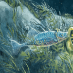 All That Glitters..., painted by renowned UK fantasy artist Ann Richmond, is a stunning and evocative piece of fantasy art featuring an otter in pursuit of golden carp, blissfully unaware of the 'real' treasure that lies forgotten below. Part of the Otherwurlde Collection—and created in collaboration with writer Gary Hyland—the piece transports viewers into a magical realm where armoured animals and evocative narratives come to life. Offered as affordable art with story, collectors can choose between the original artwork and an exclusive range of fine-art prints. Discover the enchantment at Otherwurlde.com.