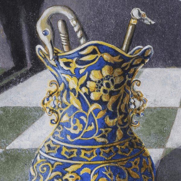 Shadow Dancer, painted by renowned UK fantasy artist Ann Richmond, is a charming and whimsical piece of fantasy art featuring an armoured mouse stealthily stalking a cat. Part of the Otherwurlde Collection—and created in collaboration with writer Gary Hyland—the piece transports viewers into a magical realm where armoured animals and evocative narratives come to life. Offered as affordable art with story, collectors can choose between the original artwork and an exclusive range of fine-art prints. Discover the enchantment at Otherwurlde.com.