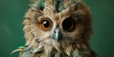 Tawny Owlet, created by innovative UK digital artist Gary Hyland, captures the stunning innocence of a baby Tawny Owl, delicately colour-tinted to harmonise with a mottled emerald-green background. This enchanting piece from the Fauna Collection celebrates the purity and charm of nature through a minimalist yet captivating composition, where the subtle green accents in the Owl's feathers resonate with the backdrop. An impossibly cute and gentle vision, Tawny Owlet transports us to a timeless, unspoiled realm of natural beauty, blended with a subtle twist of colour. Discover original artworks and fine-art prints from this endearing series at Otherwurlde.com.