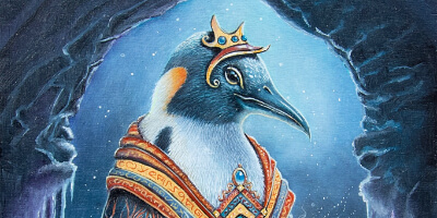 Incantations, painted by renowned UK fantasy artist Ann Richmond, is a captivating piece of fantasy art featuring an Emperor Penguin casting a powerful spell. Part of the Otherwurlde Collection—and created in collaboration with writer Gary Hyland—the piece transports viewers into a magical realm where armoured animals and evocative narratives come to life. Offered as affordable art with story, collectors can choose between the original artwork and an exclusive range of fine-art prints. Discover the enchantment at Otherwurlde.com.