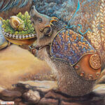 The Seed and the Flame... painted by renowned UK fantasy artist Ann Richmond, features a brave hedgehog as it presents an acorn to a gentle lion, in a scene rich with symbolism and emotion. Part of the Otherwurlde Collection—and created in collaboration with writer Gary Hyland—the piece transports viewers into a magical realm where armoured animals and evocative narratives come to life. Offered as affordable art with story, collectors can choose between the original artwork and an exclusive range of fine-art prints. Discover the enchantment at Otherwurlde.com.