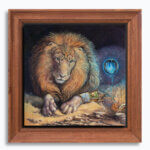 The Seed and the Flame... painted by renowned UK fantasy artist Ann Richmond, features a brave hedgehog as it presents an acorn to a gentle lion, in a scene rich with symbolism and emotion. Part of the Otherwurlde Collection—and created in collaboration with writer Gary Hyland—the piece transports viewers into a magical realm where armoured animals and evocative narratives come to life. Offered as affordable art with story, collectors can choose between the original artwork and an exclusive range of fine-art prints. Discover the enchantment at Otherwurlde.com.