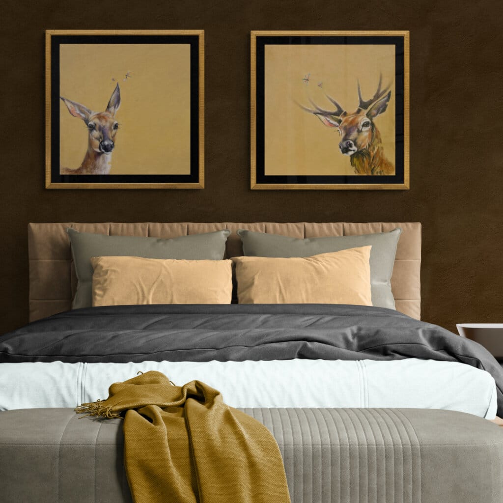 Introducing 'The Wylde Ones' by Ann Richmond. Each piece comes alive with vibrant brush strokes over a richly textured canvas, capturing the delicate interplay of nature in a moment of quiet wonder. Every subject in The Wylde Ones is rendered in Richmond’s fresh, energetic, and gestural new style—a deliberate departure from her works in The Otherwurlde Collection. The backgrounds are carefully matched to hues from a heritage palette we affectionately call “Barrow & Fall”; complementing these striking and distinctive portrayals of British wildlife. Discover the original works and fine-art prints at Otherwurlde.com.