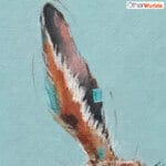'Harey Landing!', features a little Wren, as it comes in for a landing on what looks to be a suitable perch... We're left wondering at the chaos that will soon ensue! 'Harey Landing!' is the third artwork in this collection by renowned UK wildlife artist Ann Richmond to feature a hare. The piece comes alive with vibrant brush strokes over a richly textured canvas, capturing the delicate interplay of nature in a moment of quiet wonder. Each piece in The Wylde Ones is rendered in Richmond’s fresh, energetic, and gestural new style—a deliberate departure from her works in The Otherwurlde Collection. The backgrounds are carefully matched to hues from a heritage palette we affectionately call “Barrow & Fall”; complementing these striking and distinctive portrayals of British wildlife. Discover the original works and fine-art prints at Otherwurlde.com.