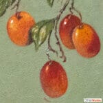 'Feeling Fruity!', features an energetic badger as it gallops towards the viewer... Or has it spotted the enticing bunch of Victoria plums instead? Look closer and you'll spot something else that's already found it! Painted by renowned UK wildlife artist Ann Richmond, the artwork comes alive with vibrant brush strokes over a richly textured canvas, capturing the delicate interplay of nature in a moment of quiet wonder. Each piece in The Wylde Ones is rendered in Richmond’s fresh, energetic, and gestural new style—a deliberate departure from her works in The Otherwurlde Collection. The backgrounds are carefully matched to hues from a heritage palette we affectionately call “Barrow & Fall”; complementing these striking and distinctive portrayals of British wildlife. Discover the original works and fine-art prints at Otherwurlde.com.