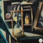 Ravensong… painted by UK fantasy artist Ann Richmond, presents a striking raven at rest within the scribing hall of the Otherwurlde. Usually intent on engraving guidance upon the legendary Pearls of Wisdom, here it pauses—head cocked, beak poised—as though weighing what the next rune should reveal. A golden shaft of light illuminates the shelves and urns around it, symbols of the knowledge entrusted to this enigmatic guardian. The painting reflects an old truth: a bird does not sing because it has an answer, but because it has a song. In this moment of stillness, the raven’s presence suggests that wisdom lies not in final answers, but in the ongoing song itself—the search, the patience, the story unfolding. Part of the Otherwurlde Collection—created in collaboration with writer Gary Hyland—Ravensong invites collectors into a world where armoured animals and hidden narratives converge. Available as the original artwork and in a limited range of fine-art prints. Discover more at Otherwurlde.com.