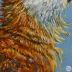 'Sunny Side Up!' This beautiful painting celebrates the noble fox at his best, as he stares awestruck at a glowing sunflower in all its glory. While it's true that you should 'never stare at the sun', we'd make an exception for this one! Painted by renowned UK wildlife artist Ann Richmond, the artwork comes alive with vibrant brush strokes over a richly textured canvas, capturing the delicate interplay of nature in a moment of quiet wonder. Each piece in The Wylde Ones is rendered in Richmond’s fresh, energetic, and gestural new style—a deliberate departure from her works in The Otherwurlde Collection. The backgrounds are carefully matched to hues from a heritage palette we affectionately call “Barrow & Fall”; complementing these striking and distinctive portrayals of British wildlife. Discover the original works and fine-art prints at Otherwurlde.com.