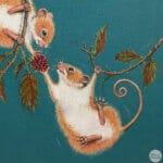 'The Great Divide...' is a loose sequel to the earlier piece 'Three Thieves!'. Our trio of berry-snatching field mice have now reached the enticing berry that's been just out of reach to this point... Now comes the REALLY hard part: dividing up the spoils! Painted by renowned UK wildlife artist Ann Richmond, the artwork comes alive with vibrant brush strokes over a richly textured canvas, capturing the delicate interplay of nature in a moment of quiet wonder. Each piece in The Wylde Ones is rendered in Richmond’s fresh, energetic, and gestural new style—a deliberate departure from her works in The Otherwurlde Collection. The backgrounds are carefully matched to hues from a heritage palette we affectionately call “Barrow & Fall”; complementing these striking and distinctive portrayals of British wildlife. Discover the original works and fine-art prints at Otherwurlde.com.
