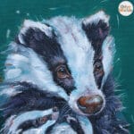 'Flutterby…' captures a tender woodland moment as two young badger cubs nestle into their mother’s warm embrace. Wide-eyed with curiosity, they watch an ethereal Chalk Blue butterfly drift past, while their mother offers the calm assurance that all is well in their little world. A scene full of mischief, warmth, and woodland charm Painted by renowned UK wildlife artist Ann Richmond, the artwork comes alive with vibrant brush strokes over a richly textured canvas, capturing the delicate interplay of nature in a moment of quiet wonder. Each piece in The Wylde Ones is rendered in Richmond’s fresh, energetic, and gestural new style—a deliberate departure from her works in The Otherwurlde Collection. The backgrounds are carefully matched to hues from a heritage palette we affectionately call “Barrow & Fall”; complementing these striking and distinctive portrayals of British wildlife. Discover the original works and fine-art prints at Otherwurlde.com.