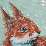 'A Berry Good Day!' captures a playful winter moment as a red squirrel, out foraging in the snow, drops his prized acorn in astonishment at the sight of a cluster of bright holly berries. A scene full of mischief, warmth, and woodland charm Painted by renowned UK wildlife artist Ann Richmond, the artwork comes alive with vibrant brush strokes over a richly textured canvas, capturing the delicate interplay of nature in a moment of quiet wonder. Each piece in The Wylde Ones is rendered in Richmond’s fresh, energetic, and gestural new style—a deliberate departure from her works in The Otherwurlde Collection. The backgrounds are carefully matched to hues from a heritage palette we affectionately call “Barrow & Fall”; complementing these striking and distinctive portrayals of British wildlife. Discover the original works and fine-art prints at Otherwurlde.com.