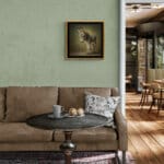 Donkey Foal, created by innovative UK digital artist Gary Hyland, captures the stunning innocence of a baby Donkey, delicately colour-tinted to harmonise with a graduated, earthy olive-green background. This enchanting piece from the Fauna Collection celebrates the purity and charm of nature through a minimalist yet captivating composition, where the subtle grey & gingery-brown accents in the Donkey's fur resonate with the backdrop. An impossibly cute and gentle vision, Donkey Foal transports us to a timeless, unspoiled realm of natural beauty, blended with a subtle twist of colour. Discover original artworks and fine-art prints from this endearing series at Otherwurlde.com.