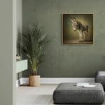 Donkey Foal, created by innovative UK digital artist Gary Hyland, captures the stunning innocence of a baby Donkey, delicately colour-tinted to harmonise with a graduated, earthy olive-green background. This enchanting piece from the Fauna Collection celebrates the purity and charm of nature through a minimalist yet captivating composition, where the subtle grey & gingery-brown accents in the Donkey's fur resonate with the backdrop. An impossibly cute and gentle vision, Donkey Foal transports us to a timeless, unspoiled realm of natural beauty, blended with a subtle twist of colour. Discover original artworks and fine-art prints from this endearing series at Otherwurlde.com.