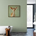 Fallow Deer Fawn, created by innovative UK digital artist Gary Hyland, captures the stunning innocence of a baby fallow deer, delicately drawn to harmonise with a graduated, earthy sage-green background. This enchanting piece from the Fauna Collection celebrates the purity and charm of nature through a minimalist yet captivating composition, where the subtle gingery-brown accents in the deer's hide resonate with the backdrop. An impossibly cute and gentle vision, Fallow Deer Fawn transports us to a timeless, unspoiled realm of natural beauty, blended with a subtle twist of colour. Discover original artworks and fine-art prints from this endearing series at Otherwurlde.com.