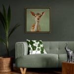 Fallow Deer Fawn, created by innovative UK digital artist Gary Hyland, captures the stunning innocence of a baby fallow deer, delicately drawn to harmonise with a graduated, earthy sage-green background. This enchanting piece from the Fauna Collection celebrates the purity and charm of nature through a minimalist yet captivating composition, where the subtle gingery-brown accents in the deer's hide resonate with the backdrop. An impossibly cute and gentle vision, Fallow Deer Fawn transports us to a timeless, unspoiled realm of natural beauty, blended with a subtle twist of colour. Discover original artworks and fine-art prints from this endearing series at Otherwurlde.com.