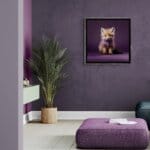 Fox Cub, created by innovative UK digital artist Gary Hyland, captures the stunning innocence of a Fox Cub, delicately colour-tinted to harmonise with a soft, graduated purple background. This enchanting piece from the Fauna Collection celebrates the purity and charm of nature through a minimalist yet captivating composition, where the purple accents in the Fox Cub's fur resonate with the serene backdrop. An impossibly cute and gentle vision, Fox Cub transports us to a timeless, unspoiled realm of natural beauty, blended with a subtle twist of colour. Discover original artworks and fine-art prints from this endearing series at Otherwurlde.com.