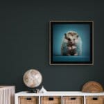 Hoglet, created by innovative UK digital artist Gary Hyland, captures the stunning innocence of a baby Hedgehog, delicately colour-tinted to harmonise with a soft, graduated blue background. This enchanting piece from the Fauna Collection celebrates the purity and charm of nature through a minimalist yet captivating composition, where the blue accents in the Hoglet's quills resonate with the serene backdrop. An impossibly cute and gentle vision, Hoglet transports us to a timeless, unspoiled realm of natural beauty, blended with a subtle twist of colour. Discover original artworks and fine-art prints from this endearing series at Otherwurlde.com.