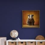 Badger Cub, created by innovative UK digital artist Gary Hyland, captures the stunning innocence of a baby Badger, delicately colour-tinted to harmonise with a soft, graduated yellow background. This enchanting piece from the Fauna Collection celebrates the purity and charm of nature through a minimalist yet captivating composition, where the pale orange accents in the badger's fur resonate with the serene backdrop. An impossibly cute and gentle vision, Badger Cub transports us to a timeless, unspoiled realm of natural beauty, blended with a subtle twist of colour. Discover original artworks and fine-art prints from this endearing series at Otherwurlde.com.