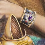 Special Delivery, painted by renowned UK fantasy artist Ann Richmond, is an idyllic piece of fantasy art featuring a gentle Dryad and her loyal Red Fox companion. Part of the Otherwurlde Collection—and created in collaboration with writer Gary Hyland—the piece transports viewers into a magical realm where armoured animals and evocative narratives come to life. Offered as affordable art with story, collectors can choose between the original artwork and an exclusive range of fine-art prints. Discover the enchantment at Otherwurlde.com.