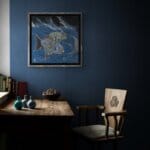 Quicksilver!, painted by renowned UK fantasy artist Ann Richmond, is a stunning and captivating piece of fantasy art featuring an Oranda carp and a hopeful frog in pursuit of a swift barracuda. Part of the Otherwurlde Collection—and created in collaboration with writer Gary Hyland—the piece transports viewers into a magical realm where armoured animals and evocative narratives come to life. Offered as affordable art with story, collectors can choose between the original artwork and an exclusive range of fine-art prints. Discover the enchantment at Otherwurlde.com.