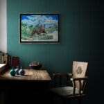 The Dreamcatchers, painted by renowned UK fantasy artist Ann Richmond, is a stunning and captivating piece of fantasy art featuring a grizzly bear and a hare as they deftly catch flying fish. Part of the Otherwurlde Collection—and created in collaboration with writer Gary Hyland—the piece transports viewers into a magical realm where armoured animals and evocative narratives come to life. Offered as affordable art with story, collectors can choose between the original artwork and an exclusive range of fine-art prints. Discover the enchantment at Otherwurlde.com.