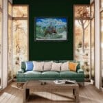 The Dreamcatchers, painted by renowned UK fantasy artist Ann Richmond, is a stunning and captivating piece of fantasy art featuring a grizzly bear and a hare as they deftly catch flying fish. Part of the Otherwurlde Collection—and created in collaboration with writer Gary Hyland—the piece transports viewers into a magical realm where armoured animals and evocative narratives come to life. Offered as affordable art with story, collectors can choose between the original artwork and an exclusive range of fine-art prints. Discover the enchantment at Otherwurlde.com.