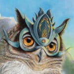 Pearls of Wisdom, painted by renowned UK fantasy artist Ann Richmond, is a mysterious and captivating piece of fantasy art featuring a vigilant eagle owl standing watch over a tranquil valley. Part of the Otherwurlde Collection—and created in collaboration with writer Gary Hyland—the piece transports viewers into a magical realm where armoured animals and evocative narratives come to life. Offered as affordable art with story, collectors can choose between the original artwork and an exclusive range of fine-art prints. Discover the enchantment at Otherwurlde.com.