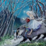 Lost in a Good Book, painted by renowned UK fantasy artist Ann Richmond, is a mysterious, ethereal artwork featuring a book-reading Dryad riding a loyal badger. Part of the Otherwurlde Collection—and created in collaboration with writer Gary Hyland—the piece transports viewers into a magical realm where armoured animals and evocative narratives come to life. Offered as affordable art with story, collectors can choose between the original artwork and an exclusive range of fine-art prints. Discover the enchantment at Otherwurlde.com.